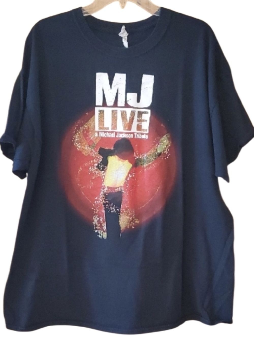 MJ Live Michael Jackson Tribute Short‎ Sleeve Tee - Black 2XL